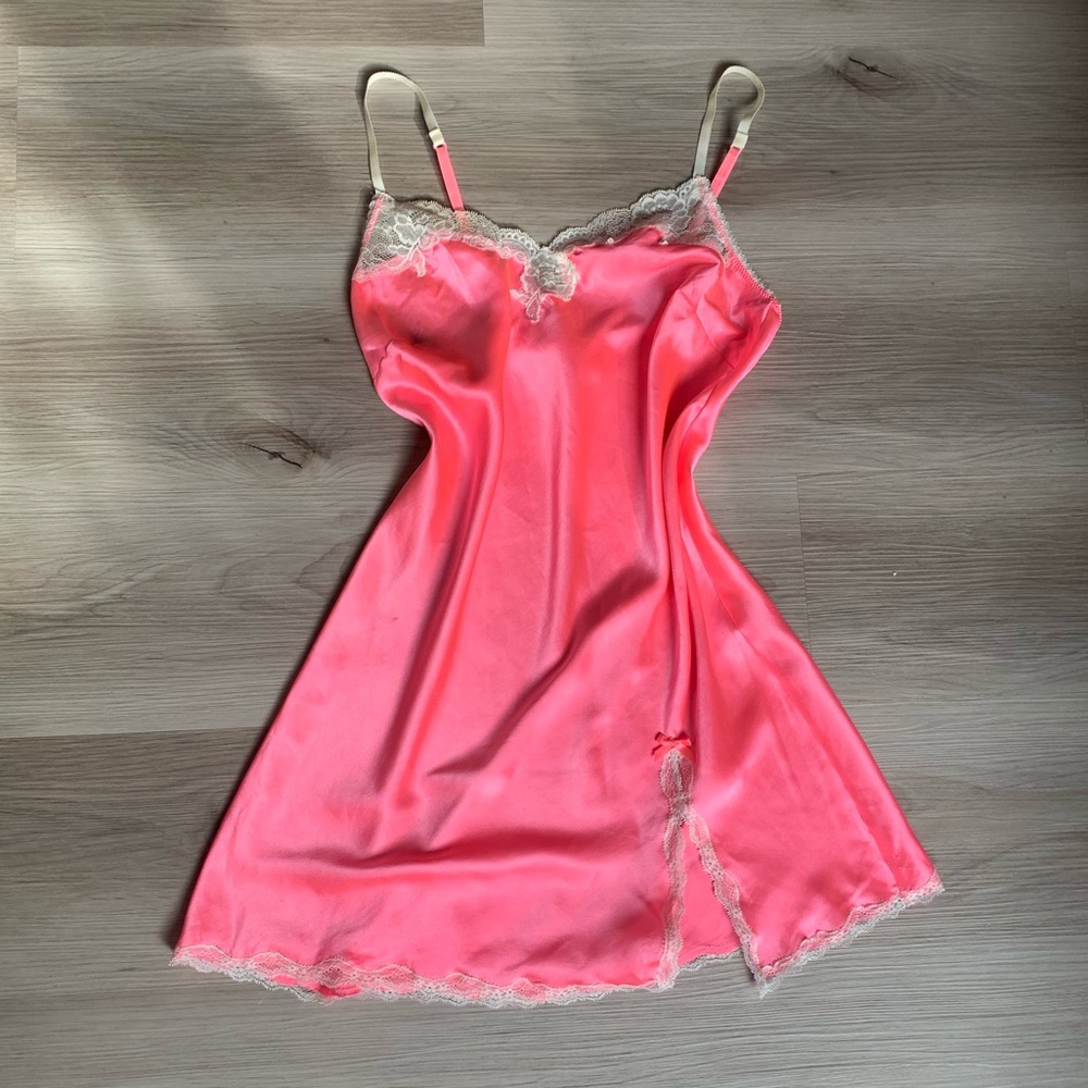 Victoria’s Secret Pink Satin Lace Nightie